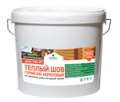 Теплый шов герметик акриловый для деревянных домов, сосна 15 кг