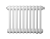 Радиатор труб. Zehnder Charleston Retrofit 3037, 12 сек.1/2 ниж.подк. RAL9016 (Кроншт.в компл)