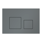 Клавиша смыва для скрытой инсталляции унитаза, АНИ Пласт, квадратная, графит матовый, WP1677