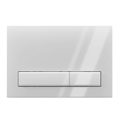 Клавиша смыва АНИ Пласт WPG1400G для инсталляции белая глянцевая прямоугольная (старый артикул WP1400)