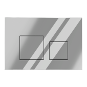 Клавиша смыва для скрытой инсталляции унитаза, АНИ Пласт, квадратная, хром глянцевый, WPG1611G