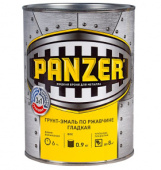 КРАСКА "PANZER" ДЛЯ МЕТАЛЛА  ГЛАДКАЯ  КРАСНАЯ 0,9 Л 