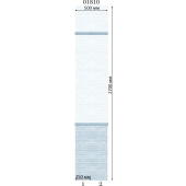 Стеновая панель ПВХ Panda 01810 Гармония фон 2700х250х8 мм комплект 2 шт