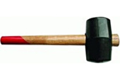 Киянка резиновая, деревянная рукоятка, 450г, (шт.)