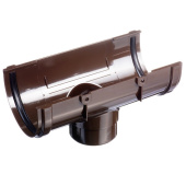 Воронка водосточная ПВХ Docke Premium Шоколад 120/85 мм
