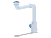 Сифон для мойки АНИ Пласт Грот A5000 1 1/2 дюйма 40 мм смещенный
