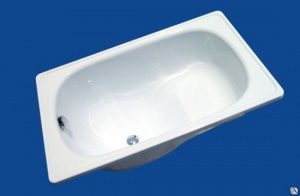 Ванна стальная Ectap 105*65 White с сиденьем,на каркасе