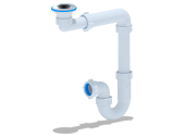 Сифон для раковины АНИ Пласт DB5000 смещенный 1 1/4 дюйма 32 мм
