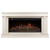Каминокомплект: Очаг Royal Thermo Aurora RTFP/P-AR40LS, портал Olympia 42/40/36, сл. кость с зол. па