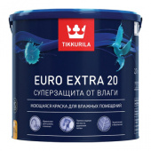 TIKKURILA EURO EXTRA 20 краска моющаяся для влажных помещений, база C (2,7л)