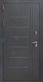 Дверь входная уличная Страж T1 Термо, цвет Букле Графит, панель - 3k yodoors-t1 цвет Белоснежная мягкая шагрень