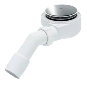 Сифон для душевого поддона АНИ Пласт E551C 1 1/2 дюйма 60 мм с переходной трубой 45° 40/50 мм хром