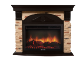 Портал Firelight Torre 30S камень сланец натуральный, шпон венге