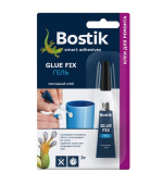 Клей-гель универсальный секундный Bostik Glue Fix 3x1 г.