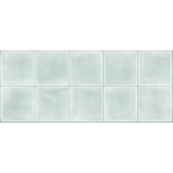Плитка настенная Sweety turquoise square бирюзовый 05 25х60 (1,2м2/57,6м2/48уп) (рельеф)