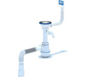 Сифон для мойки АНИ Пласт Грот A1045SA15 3 1/2 дюйма 40 мм с гибким переливом и гибкой трубой