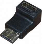 Переходник аудио гнездо HDMI - штекер HDMI угловой блист. Rexant 06-0176-A