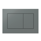 Клавиша АНИ пласт для системы скрытой установки унитаза прям. квадрат графит матовый WP1777