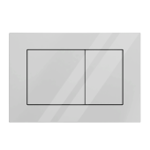 Клавиша АНИ пласт для системы скрытой установки унитаза прям. квадрат белая глянцевая WPG1700G