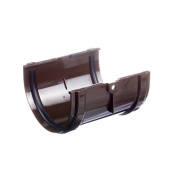 Соединитель желоба ПВХ Docke Premium Шоколад 120 мм