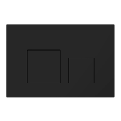 Клавиша смыва для скрытой инсталляции унитаза, АНИ Пласт, квадратная, черная матовая, WP1633