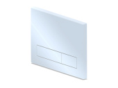 Клавиша смыва АНИ Пласт для инсталляции, плоская кнопка, белый глянец, WPG1500G