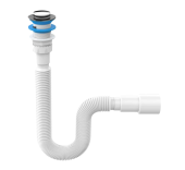 Сифон Nova 1 1/2"-ø40/50 гофрированный, с механизмом click-cluck, l=750 мм 1200