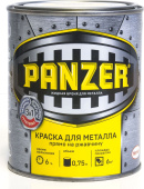 КРАСКА "PANZER" ДЛЯ МЕТАЛЛА  ГЛАДКАЯ  СИНЯЯ 0,9 Л