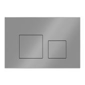 Клавиша смыва для скрытой инсталляции унитаза, АНИ Пласт, квадратная, матовый хром, WP1611