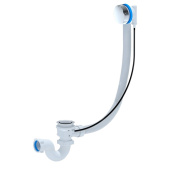 Перелив полуавтомат с прямоточным сифоном АНИ Пласт EMS701 эконом 580 мм с гибкой трубой