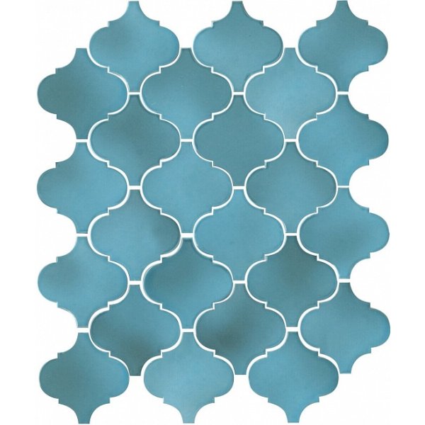 65005 плитка настенная Арабески Майолика голубой 26х30 (0,59м2/28,32м2/48уп)