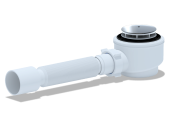Сифон для душевого поддона АНИ Пласт E415C 1 1/2 дюйма 50 мм с гибкой трубой 40х50 мм