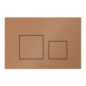 Клавиша смыва для скрытой инсталляции унитаза, АНИ Пласт, квадратная, медь матовая, WP1688