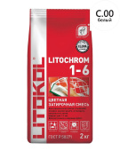 Затирка Litochrom LUXURY 1-6 C.00 белый 2кг