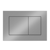 Клавиша АНИ пласт для системы скрытой установки унитаза прям. квадрат хром матовый WP1711