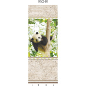 Стеновая панель ПВХ Panda 05240 Панда панно 2700х250х8 мм комплект 4 шт