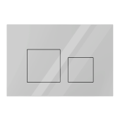 Клавиша смыва для скрытой инсталляции унитаза, АНИ Пласт, квадратная, глянцевая белая, WPG1600G