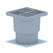 Трап для душа АНИ Пласт TA1212 вертикальный нерегулируемый с выпуском 110 мм и решеткой из нержавеющей стали 150х150 мм