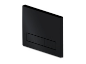 Клавиша смыва АНИ Пласт WPG1533G для инсталляции, плоские прямоугольные кнопки, чёрный глянец, WPG1533G