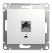 Glossa Бел Розетка компьютерная RJ45 кат.5E