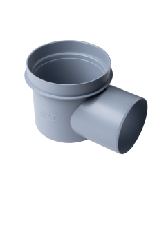 Трап для душа АНИ Пласт TQ1616 DN110 горизонтальный регулируемый с сухим затвором и решёткой из чугуна 150х150 мм