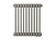 Радиатор трубчатый Zehnder Charleston Retrofit 3057, 18 сек.1/2 ниж.подк. 0325 TL (кроншт.в компл)