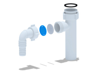 Отвод для стиральной машины АНИ Пласт M220 1 1/4 дюйма х 32 мм