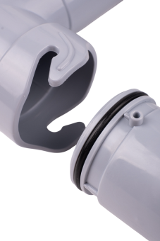 Cифон для мойки АНИ Пласт F серия F3520 1 1/2 дюйма 40 мм двойной с отводом для стиральной машины без выпуска