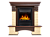 Портал Firelight Forte Classic камень бежевый, шпон темный дуб