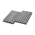 Террасная доска из ДПК RusDecking UnoDeck Mogano Серый 4000х165х24 мм