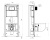 Система скрытой установки унитаза АНИ Пласт WC1110 1350х500х225 мм