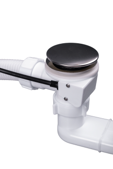 Перелив полуавтомат с плоским сифоном АНИ Пласт EM701 580 мм с гибкой трубой 40х50 мм