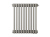 Радиатор трубчатый Zehnder Charleston Retrofit 3057, 14 сек.1/2 ниж.подк. 0325 TL (кроншт.в компл)
