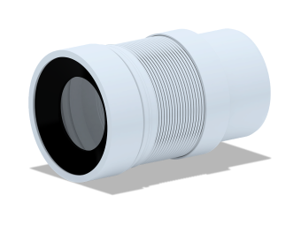 Удлинитель гибкий для унитаза АНИ Пласт K821 выпуск 110 мм 190-370 мм